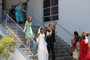 Preethi Aunty and Philip Uncle Leaving the Church after the wedding