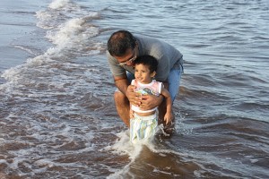 Daddy & I in the water
