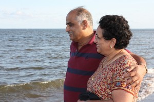 Appacha & Ammachi Enjoy watching me play in the water